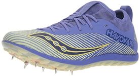 Saucony Women's Havok XC2 Track Shoe, Purple/Yellow, 10 M US