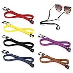 JSUOEO Glasses Strap, 6 PCS Universal Adjustable Spectacle Neck Cord Non-Slip Sunglasses String Holder Glasses Lanyard Chain for Men and Women (6 Colors)