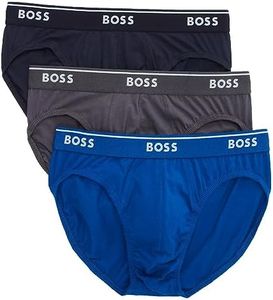 BOSS Men's 3p Us Co 10145963 01brief Us Co Us Co 01breve Us Co 1014596 Briefs, True Blue/Sky Captain/Forged Iron, S UK