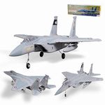 Fms Rc Jets Rc Planes for Adults 64mm F-15 Eagle V2 Ducted Fan EDF Sport Jet 4 Channel Rc Fighter Jet Remote Control Airplane PNP (No Radio, Battery,Charger)