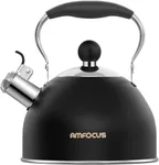 AMFOCUS Tea Kettle, 2 Quart Stainle