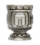 Skywalk Souvenir Taj Mahal India Shot Glass,Metal Souvenir Cup,Perfect Souvenir For Home,Gifts And Travel (Grey Color) - 90 Ml