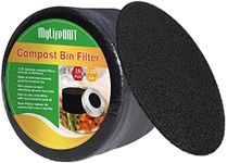 MyLifeUNIT 16 Pack Compost Bin Filter, Kitchen Compost Pail Charcoal Filter Replacements (7.25 inches)
