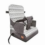 Dreambaby On-The-Go Kids Booster Seat - Portable High Chair with Handy Storage Compartments - Fits Most Dining Chairs - Lightweight, Compact, and Travel-Friendly