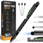 YOFIG Gifts for Men, 9 in 1 Multi Tool Pen Gadgets for Men, Mens Gifts for Christmas, Stocking Fillers for Men, Secret Santa Gifts for Men, Gifts for Dad, Christmas Gifts for Men Who Have Everything