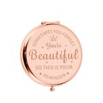 Stocking Stuffers for Women Makeup Mirror Birthday Christmas Compact Mirror Gifts for Girl Daughter Mom Female Friends Inspirational Valentines Ideas for Wife Girlfriend BFF