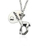 RVM Jewels Always Love with Stag Locket Pendant Necklace for Women and Girls Silver