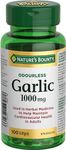 Nature's Bounty Garlic Pills and Herbal Health 1000mg Supplement, Helps Maintain Cardiovascular Health, 100 Softgels(Packaging May Vary)