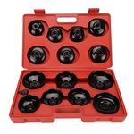 CICMOD Oil Filter Wrench Set Universal Aluminum Alloy Removal Cap Cup Socket Tool 14pcs/Set