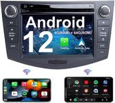 Car Multimedia GPS Navigation for Toyota RAV4 2006-2012 Double Din Android 12 Auto Radio Stereo CarPlay Support 4K Video (Radio) (DVD Player, 7 inch, Octa Core 4GB RAM 64GB ROM)