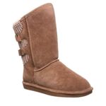 BEARPAW Women's Boshie Multiple Colors | Women's Boot Classic Suede | Women's Slip On Boot | Comfortable Winter Boot, Hickory Ii, 9