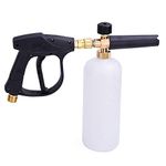 Stone Banks Pressure Washer Foam Cannon Lance Gun, 4000PSI 1L Adjustable 1/4" Quick Release Foam Cannon Bottle with Snow Foam Gun, Snow Foam Lance Soap Dispenser for Car Wash, Courtyard Cleaning