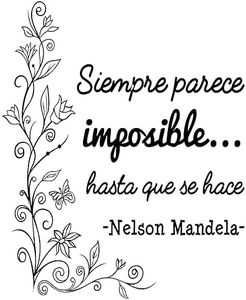 Pegatina decorativa habitación .Pegatina pared frases decorativas. Vinilo decorativo frase motivadora. Vinilo adhesivo habitación Frases célebres(SIEMPRE PARECE)