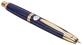 Pilot Fountain Pen Capless, F-Nib, Dark Blue Body (FC-15SR-DL-F)