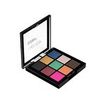 Swiss Beauty Ultimate 9 Pigmented Colors Eyeshadow Palette Long Wearing And Easily Blendable Eye Makeup Palette Matte, Shimmery And Metallic Finish -Multicolor-07, 6G