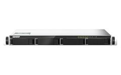 QNAP TS-435XeU-4G Short depth rackmount 4-bay NAS, supporting 2.5GbE/10GbE connectivity and M.2 NVMe SSD caching