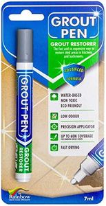 GROUT PEN - Restores & Protects Tile Grout in Bathrooms & Kitchens (Grey)