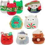 Squishmallows Original 4" Holiday Mystery Capsules (3 Pack) - Official Jazwares Christmas Plush - Collectible Soft & Squishy Mini Stuffed Animal Toy - Stocking Stuffer - Gift for Kids, Girls & Boys