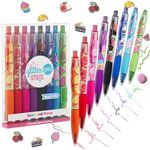 Glitter Gel Smens - Gourmet Scented Pens, Colored Gel Ink, Medium Point, 8 Count