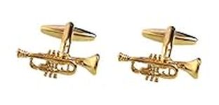 Unbekannt Trumpet Cufflinks Gold Pl