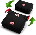 BubbleBum Teleport Backless Booster Car Seat, Kids Booster Seat for Car 40-100 lbs, Telescopic Portable Carseat, Ideal for Everyday Use and Foldable for Travel, 4 Year Old + Child/Toddler - Black