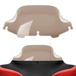 Amazicha Smoke 8" Wave Windshield Windscreen Compatible for Harley Davidson Street Glide Electra Glide Ultra Classic Touring FLHT FLHTC FLHX 1996-2013 (Tint)