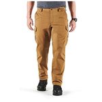 5.11 Tactical Men's Icon Cargo Pants, 8 Pockets, Flex-Tac Ripstop, Teflon Finish, Kangaroo, 33Wx30L, Style 74521