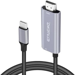 ELUTENG USB C to HDMI Cable Adapter 6.6ft 4K@30Hz Conversion Cable for Nintendo Switch/Switch OLED, Type-C to HDMI Adapter Cable Compatible with Laptop/Smartphone/Projector