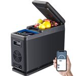 BODEGA 12V Truck Refrigerator,9 Quart Small Car Fridge,Camping Fridge WIFI Control,(5℉-68℉) Electric Car Cooler 12/24V DC for Camper,Travel,Boat,Van,SUV,Vehicles,Road Trip（Shoulder Hold Design）