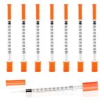 U-100 Syringes 30G 1ml/cc 5/16" (8mm) Dispensing Tools，Individually Wrapped,Pack of 50