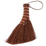 Happyyami Mini Palm Broom Bed Cleaning Broom Straw Witch Broom with Hanging Rope Mini Cleaning Tool for Home Bedroom Sofa Car Corner