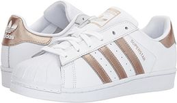 adidas Women's Superstar Sneaker, White Cyber Metallic White, 5 UK