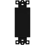 ENERLITES Blank Adapter Insert for Decorator Wall Plates, Unbreakable Polycarbonate Thermoplastic, UL Listed, 6001-BK, Black