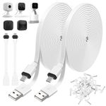 Uogw 2Pack 25FT Power Cable for Blink Mini2,Blink Mini,Blink Outdoor 4 (4th Gen)/Blink (3rd Gen) XT3/XT2/XT,Extension Cable Continuously Charging Your Blink Cam(Plug and Camera are Not Included)