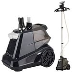 SALAV X3A Commercial Full-Sized Garment Steamer with Foot Pedals and Extra Large 3L Water Tank, 1800 watts (Navy)