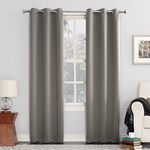 Sun Zero Easton Blackout Energy Efficient Curtain Panel,Gray,40" x 108"