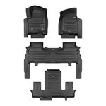 TuxMat - for Cadillac Escalade 7-Seater 2021-2025 Models - Custom Car Mats - Maximum Coverage, All Weather, Laser Measured - This Full Set Includes 1st, 2nd and 3rd Rows