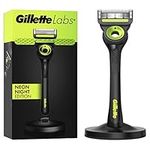 Gillette Labs with Exfoliating Bar, Razor for Men, 1 Handle - 1 Blade, Includes Premium Magnetic Stand