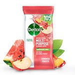 Dettol Antibacterial Cleaning Wipes Summer Fruits 105s