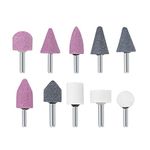 sourcing map Abrasive Stone Points Set Grinding Wheel Polishing Head with 1/4-inch Shank 10 Pcs