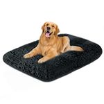 Dog Bed Crate Mattress - 36 Inch Fluffy Anti Anxiety Calming Pet Bed cushion - Washable Soft Plush Comfy Puppy Beds Padded Cat Mat Non Slip Bottom for Medium Large Dogs Pet