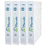 AirPurete Furnace Filter 16x25x4 (Actual Size: 15-1/2" x 24-1/2" x 3-3/4") | Replacement for Pleated HVAC AC Furnace Air Filters | MERV 8 | Pack of 4