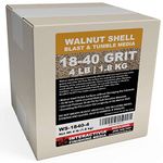 1.8 kg or 4 lb Ground Walnut Shell Media Abrasive 18-40 Grit for Tumbling, Vibratory or Blasting