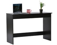 DeckUp Iris Engineered Wood Study & Computer Table and Office Desk (Dark Wenge, Matte Finish)