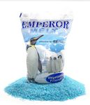 Peach Country Blue Emperor Ice Melt. Environmentally Friendly Ice Melter and Pet Safe Ice Melt Effective to temperatures of -15 Degrees Fahrenheit. Comes in a 50lb Bag.