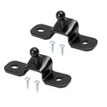 X AUTOHAUX 2 Set 10mm Car Ball Studs Mounting Brackets with Screws 75.5x20x22mm