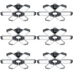 XINGHUANLIT Garage Light 6 Pack, LED Garage Lights 200W 20000LM Garage Lights Ceiling LED 6500K, Shop Lights with 6+1 Deformable Panels Screw in E26 E27 Bulb Socket, Lighting for Garage Workshop Barn