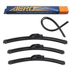 AERO Voyager 16"+14"+14" Premium All-Season Beam Windshield Wiper Blades with Extra Rubber Refills OEM Replacement for Toyota FJ Cruiser 2014-2007 (Pack of 3)