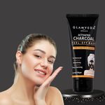 Glamveda Activated Charcoal Peel Off Mask for Men & Women | Deep Pore Cleansing Face Mask | Helps Remove Blackheads, Excess Oil & Tanning | Enriched with Argan Oil & Vitamin E | No Parabens | 100g