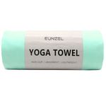 Hot Yoga Towel Non Slip Yoga Mat Towel Non-Slip Sweat Absorbent Microfiber Towel for Hot Yoga, Pilates and Workout 72" x 26.5", Teal